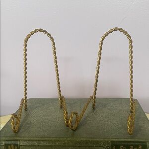 Gold Metal rope design easels set of 2